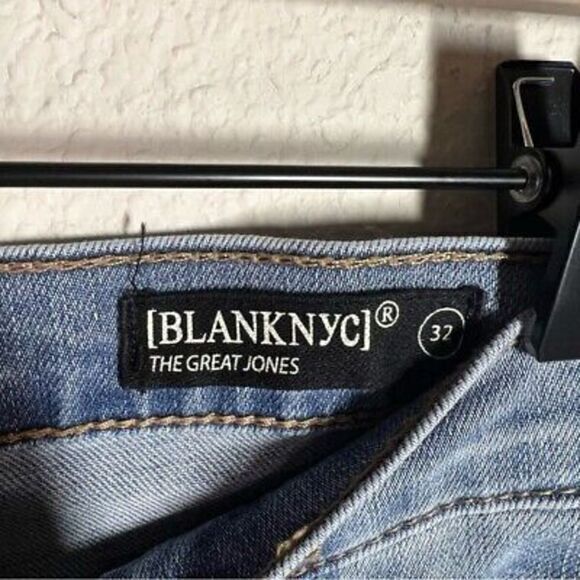 Blank NYC womens distressed high rise skinny denim jeans size 32 - Picture 7 of 7
